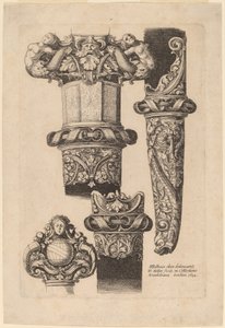 Ornamentation for a Dagger and Scabbard by Wenceslaus Hollar after Hans Holbein the Younger