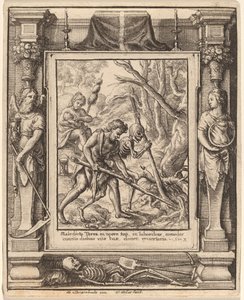When Adam Delved by Wenceslaus Hollar after Hans Holbein the Younger after Abraham van Diepenbeeck