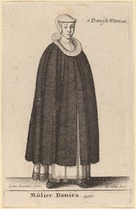 Mulier Danica by Wenceslaus Hollar after Hendrik J. van Craenhals