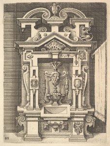Design for a Lavabo, Plate 85 from Dietterlin