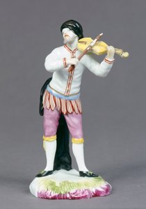 Harlequin Playing the Violin, from the Group 