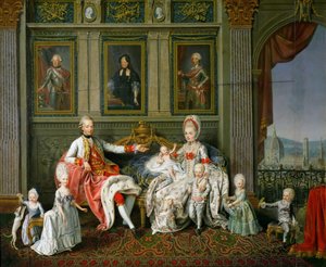 Leopold I, Grand Duke of Tuscany with His Wife Maria Luisa and Their Children by Werlin