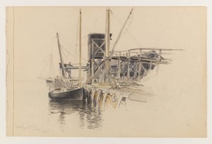 Sailboat Docked, Newport