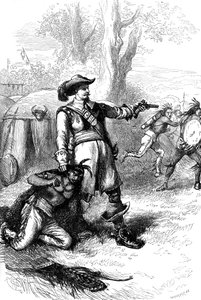 Colonel Atherton and the Indians, c1880