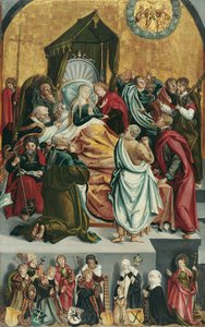 Death of the Virgin with Donor Alexius Funck and His Family by Wiener Neustädter Maler