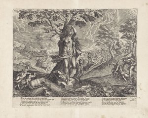 Allegory of Patience During the Period of War by Wierix