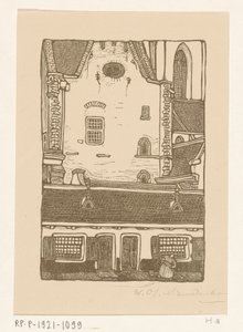 Houses Against the Sint-Bavokerk at the Oude Groenmarkt in Haarlem