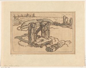 Wooden Capstan at a Shipyard in Volendam by Wijnand Otto Jan Nieuwenkamp