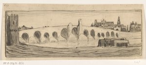 Roman Bridge Over the Guadalquivir in Córdoba by Wijnand Otto Jan Nieuwenkamp