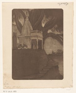 Temple in Benares at Evening by Wijnand Otto Jan Nieuwenkamp