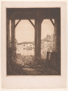 Two Men Sawing in a Workshop in Verona by Wijnand Otto Jan Nieuwenkamp