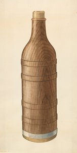 Wooden Wine Bottle