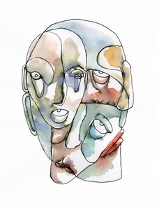 Fragmented Human Faces by Wildemar Doomgriever