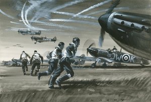 The Battle of Britain by Wilf (20th century) Hardy
