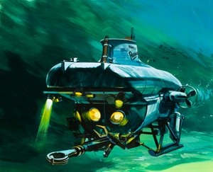 The Vickers Mini-Sub by Wilf (20th century) Hardy