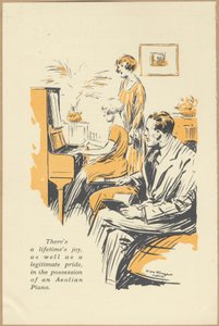 Aeolian Company Pianolas, 1920s by Wilfred Fryer, Curtis Advertising Agency