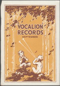 Vocalion Records Bulletin, 1920s by Wilfred Fryer, Curtis Advertising Agency