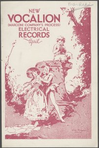 Vocalion Records Bulletin by Wilfred Fryer, Curtis Advertising Agency