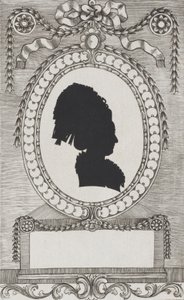 Silhouette of Gräfin Enzenberg, Stiftsfräulein by Wilhelm Ackermann