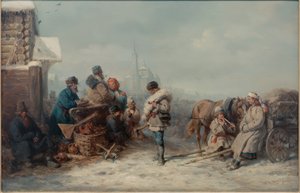 Fair in Jelna in the Smolensk Governorate by Wilhelm Amandus Beer