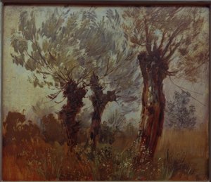 Three Old Willows by Wilhelm Busch