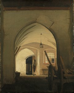 A Coach House, Partenkirchen by Wilhelm Ferdinand Bendz