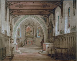 Vineyard Chapel at Schliersee by Wilhelm Gail