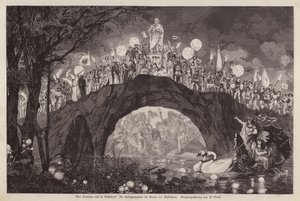 Festival celebrating Peter von Cornelius in the Malkastenpark, Dusseldorf, Germany by Wilhelm Gause
