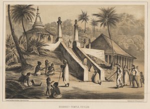 Buddhist Temple, Ceylon, 1855 by Wilhelm Joseph Heine