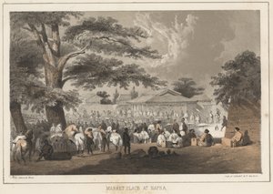 Market Place at Napha, 1855 by Wilhelm Joseph Heine