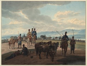 Russian Cossacks on March