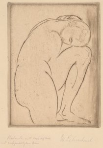 Bather with Her Head on Her Knee