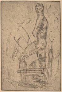 Standing Male Nude and Two Female Nudes by Wilhelm Lehmbruck