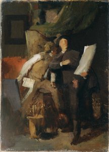 The Critics by Wilhelm Maria Hubertus Leibl