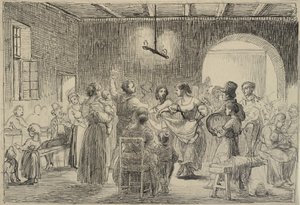 Dance in a Dairy by Wilhelm Marstrand