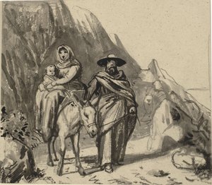 The Holy Family, Between Rocks on the Way to Egypt