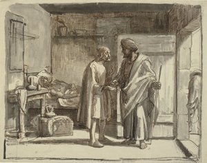 The Good Samaritan Pays the Innkeeper by Wilhelm Marstrand