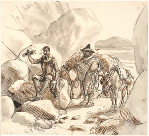 Don Quixote Instructs Sancho on the Fame and Future of Knights by Wilhelm Marstrand