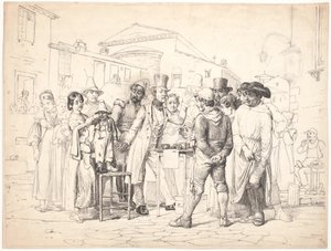 A Charlatan Selling Shoe Polish, Rome