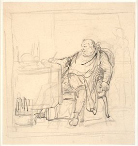 A Fat Man at the Dinner Table by Wilhelm Marstrand