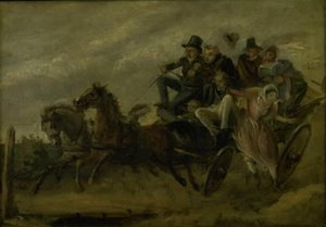 Episode from Ludvig Holberg: The Journey to the Miraculous Spring by Wilhelm Marstrand
