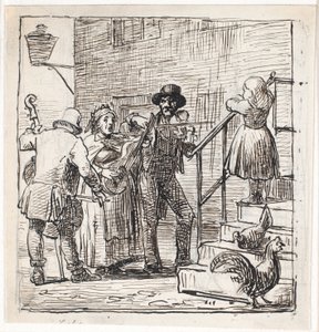 Street Musicians by Wilhelm Marstrand