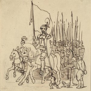 Holger Danske Leading His Riders by Wilhelm Marstrand