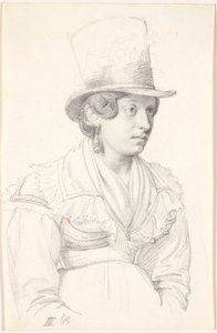 Italian Woman with High Hat by Wilhelm Marstrand
