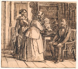 The Midwife Presents the Heir by Wilhelm Marstrand