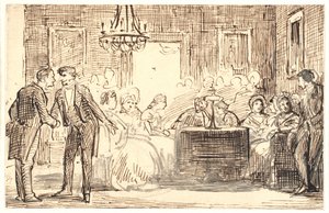 Copenhagen Social Scene by Wilhelm Marstrand