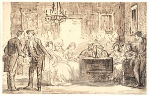 Copenhagen Social Scene by Wilhelm Marstrand