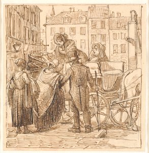 The Ladies Boarding the Carriage at Hanser Square by Wilhelm Marstrand