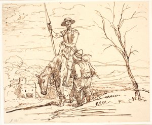 Sancho Panza Tells the Story of the Goats by Wilhelm Marstrand