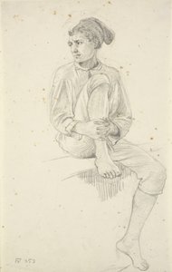 Seated Young Fisherman